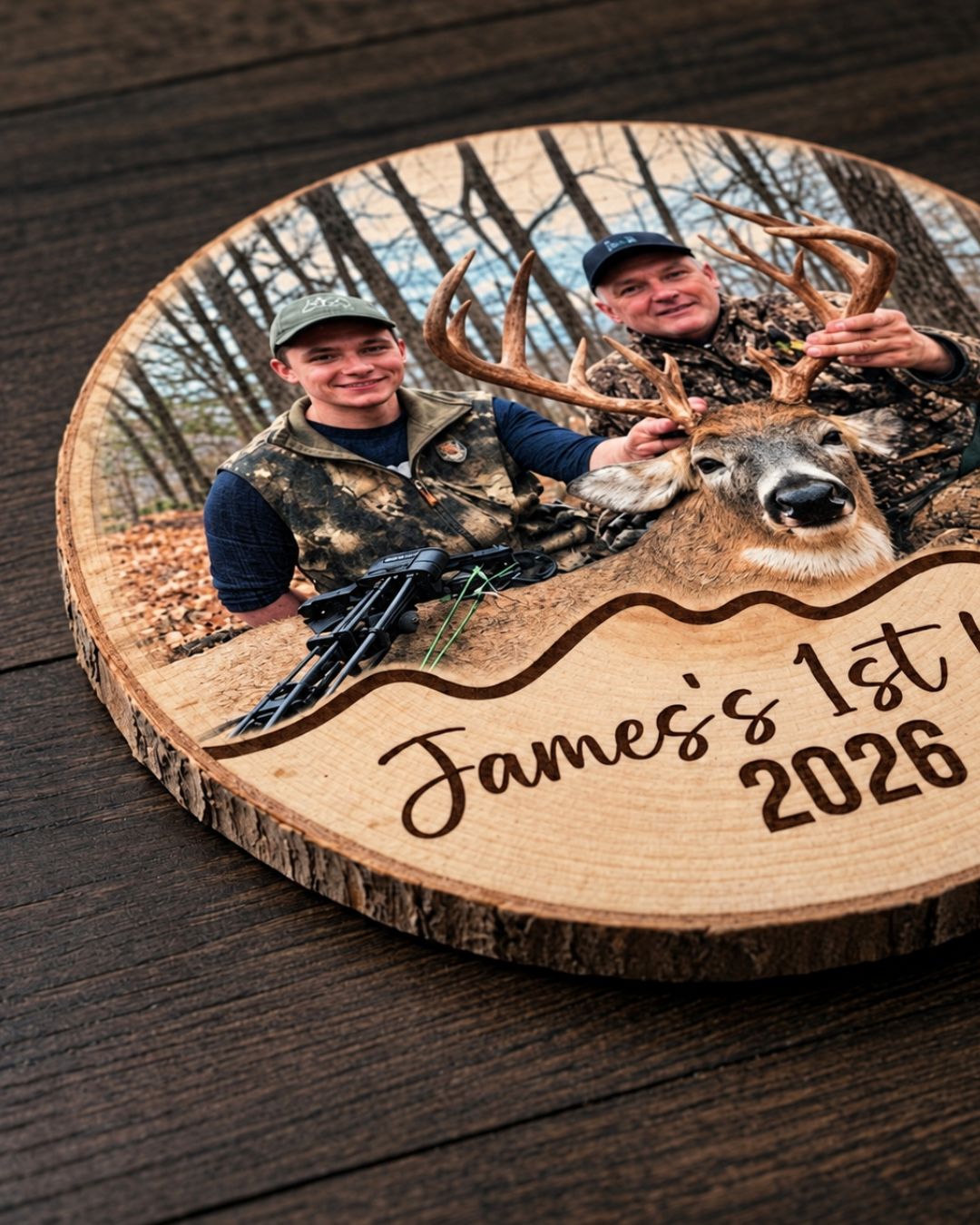 Personalized First Hunting Harvest Wood Plaque