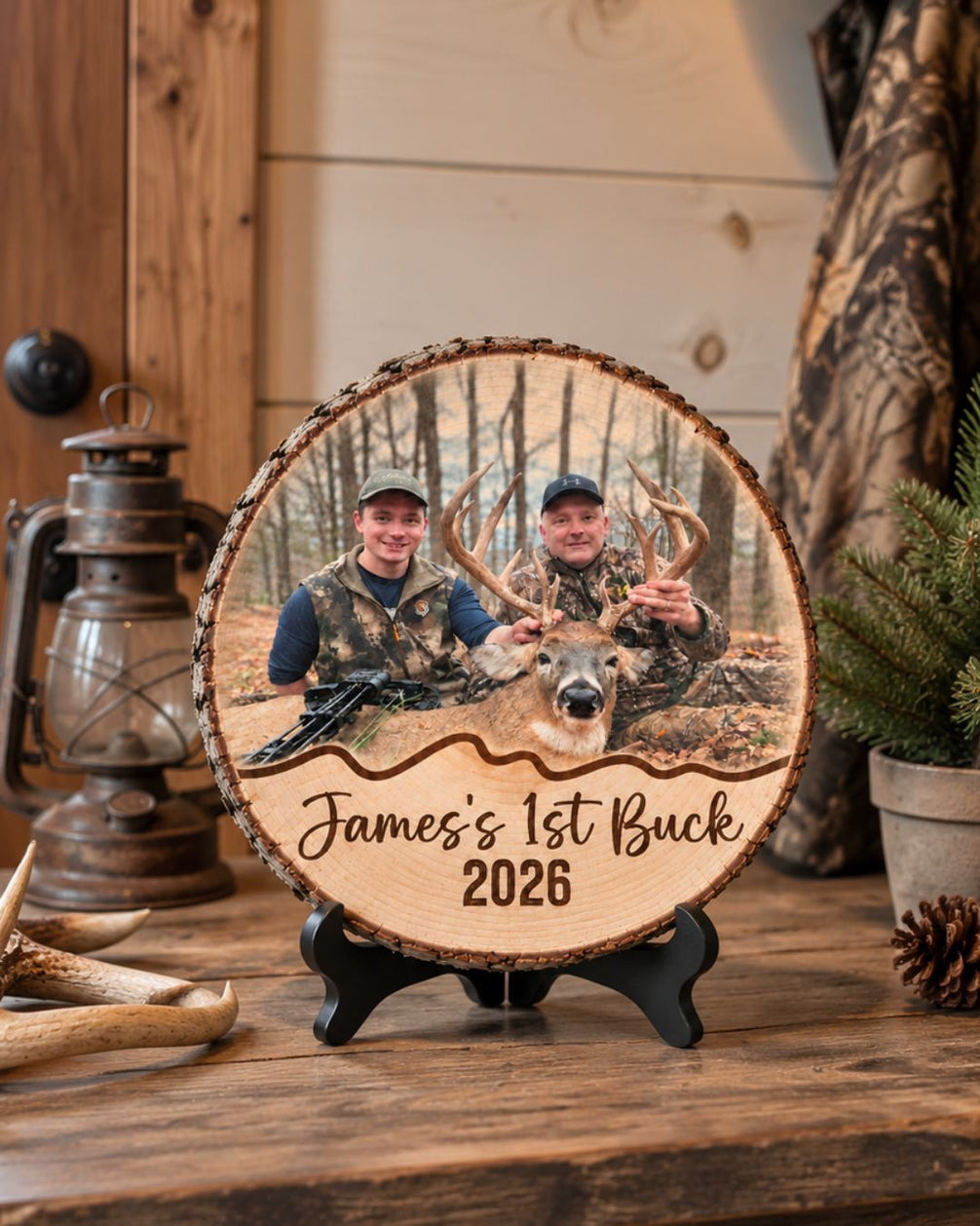 Personalized First Hunting Harvest Wood Plaque