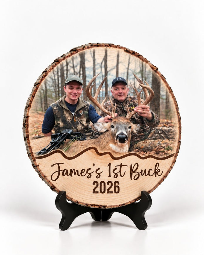 Personalized First Hunting Harvest Wood Plaque