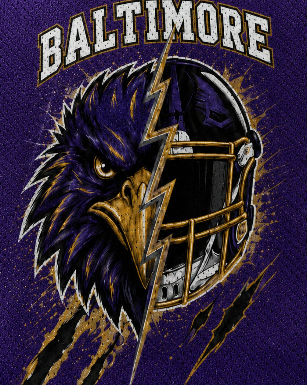 Personalized Name & Number Baltimore Mascot Jersey Football