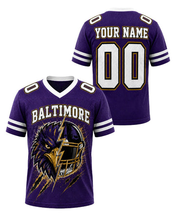 Personalized Name & Number Baltimore Mascot Jersey Football