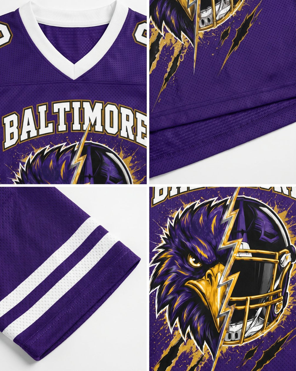 Personalized Name & Number Baltimore Mascot Jersey Football