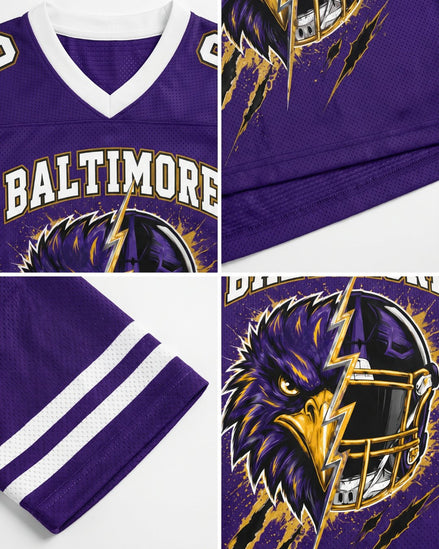 Personalized Name & Number Baltimore Mascot Jersey Football