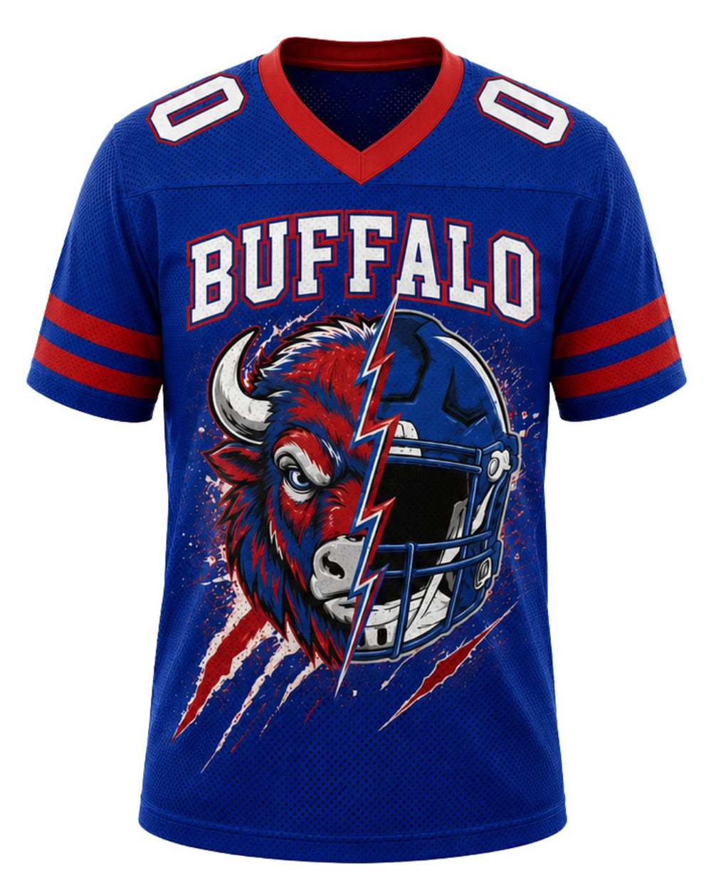 Personalized Name & Number Buffalo Mascot Jersey Football
