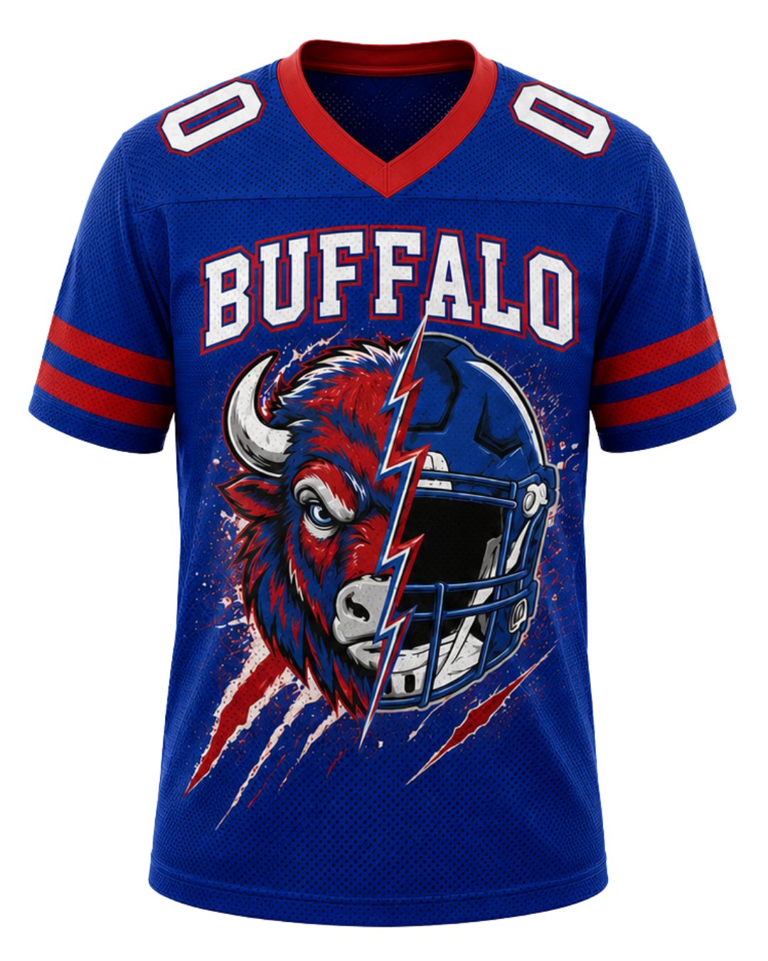 Personalized Name & Number Buffalo Mascot Jersey Football