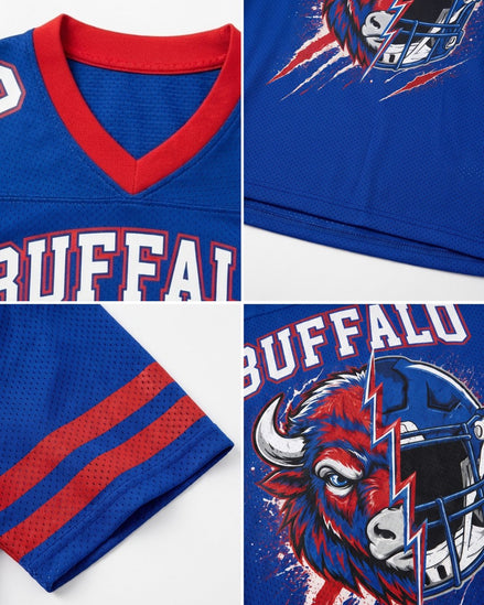 Personalized Name & Number Buffalo Mascot Jersey Football