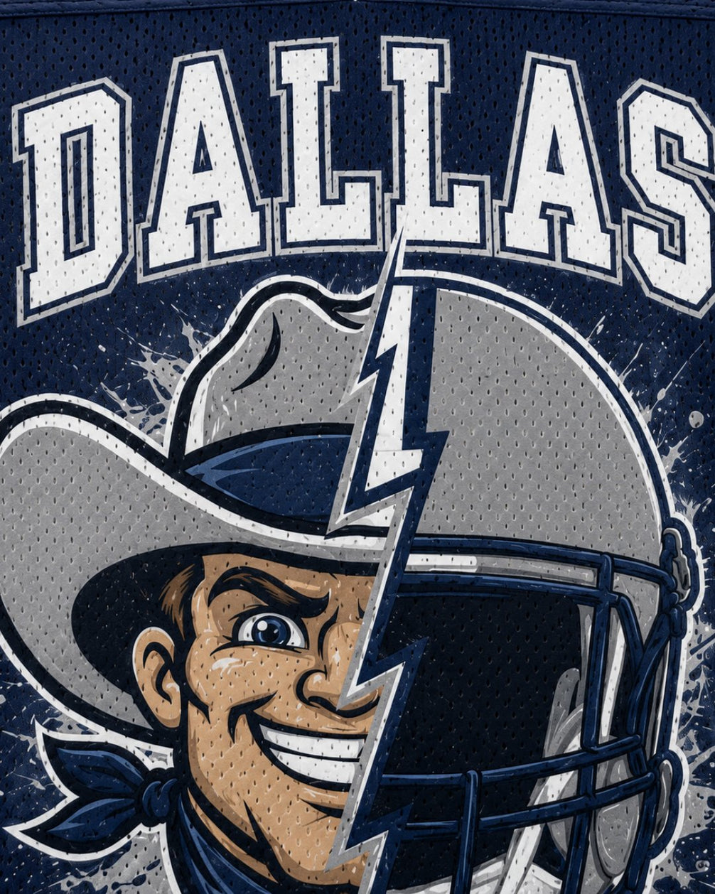 Personalized Name & Number Dallas Mascot Jersey Football