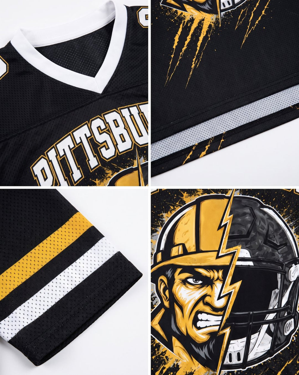 Personalized Name & Number Pittsburgh Mascot Jersey Football