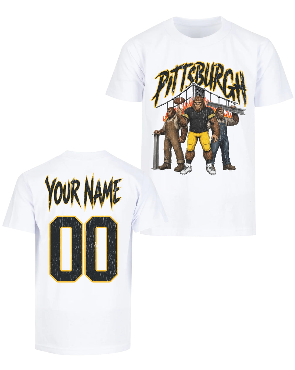 Personalized Pittsburgh Phantom Inferno Football T-shirt
