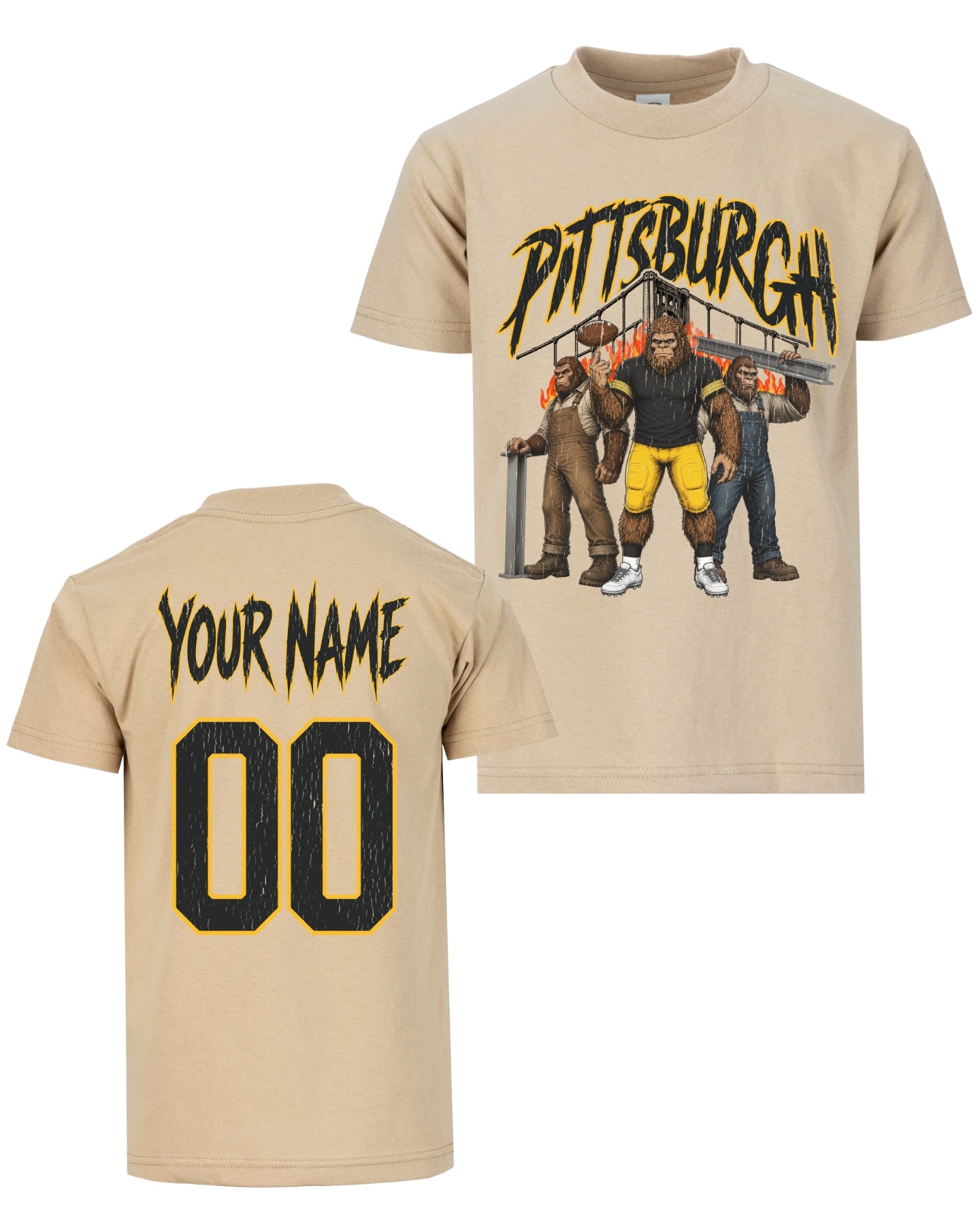 Personalized Pittsburgh Phantom Inferno Football T-shirt