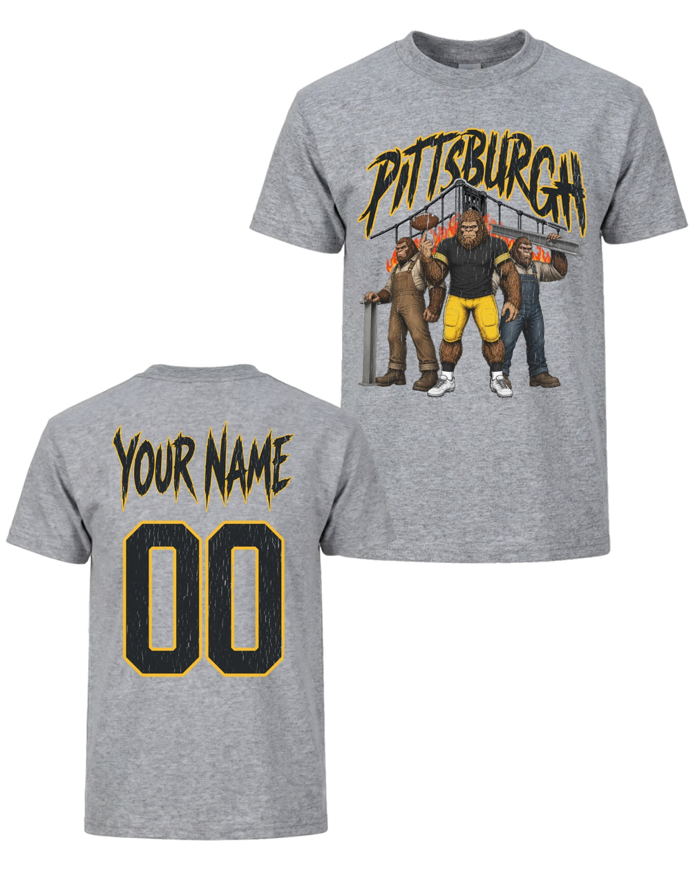 Personalized Pittsburgh Phantom Inferno Football T-shirt
