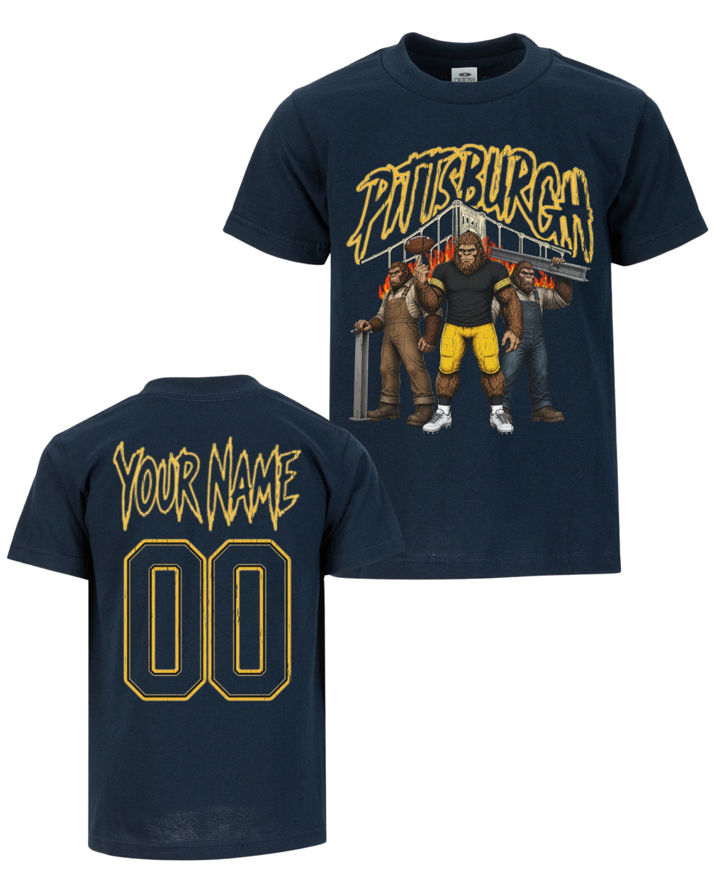 Personalized Pittsburgh Phantom Inferno Football T-shirt