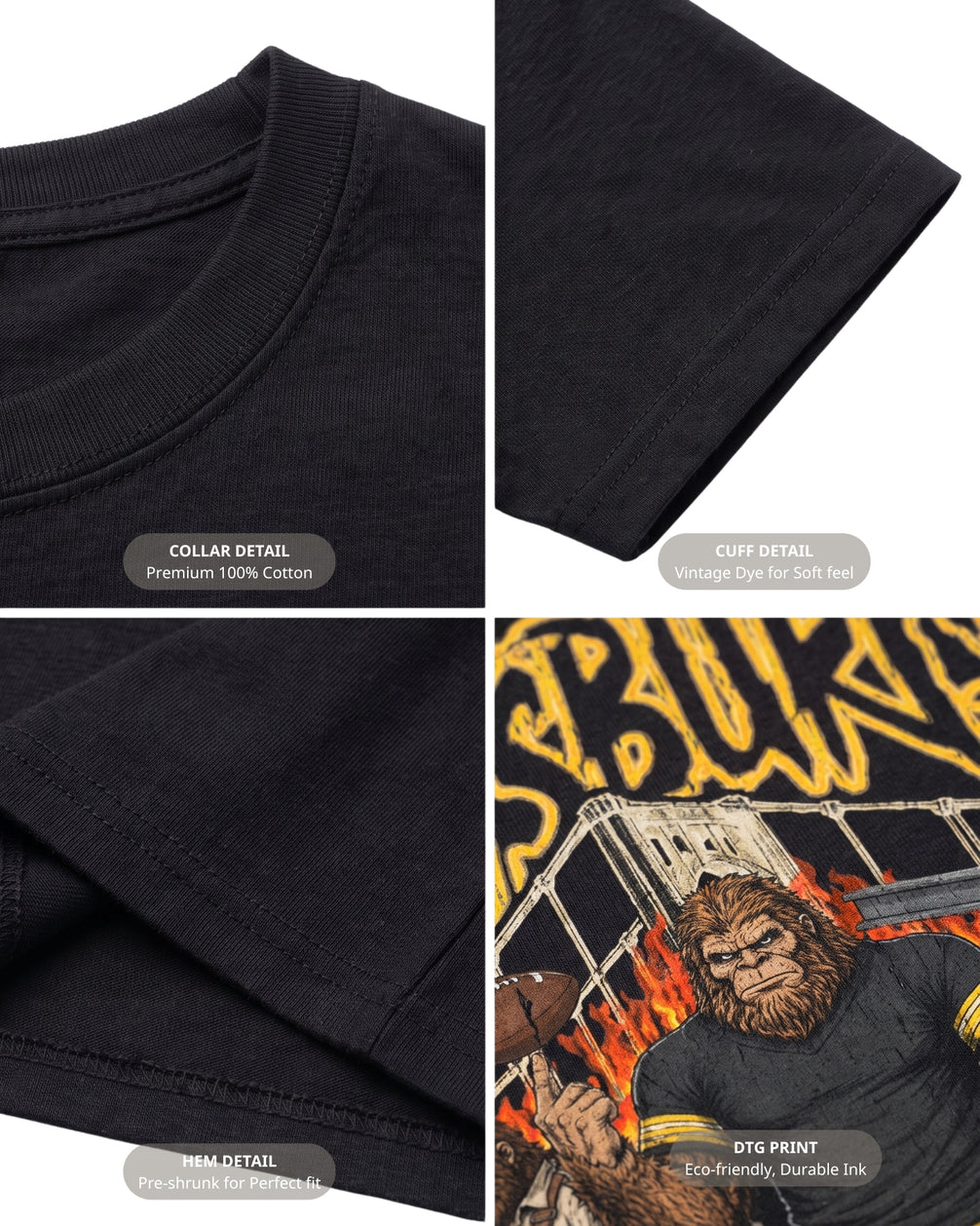 Personalized Pittsburgh Phantom Inferno Football T-shirt