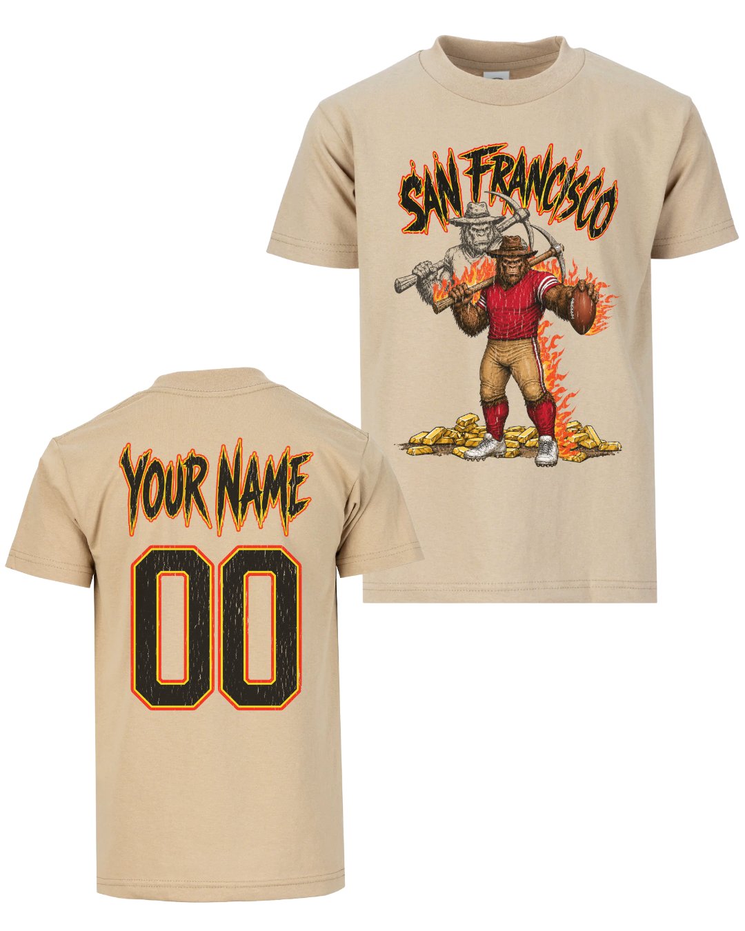 Personalized San Francisco Phantom Inferno Football T-shirt