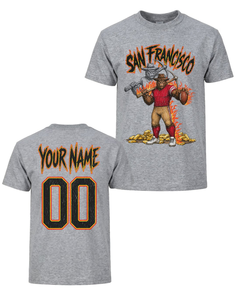 Personalized San Francisco Phantom Inferno Football T-shirt