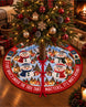 Personalized Who's Around It Family Quilted Christmas Tree Skirt