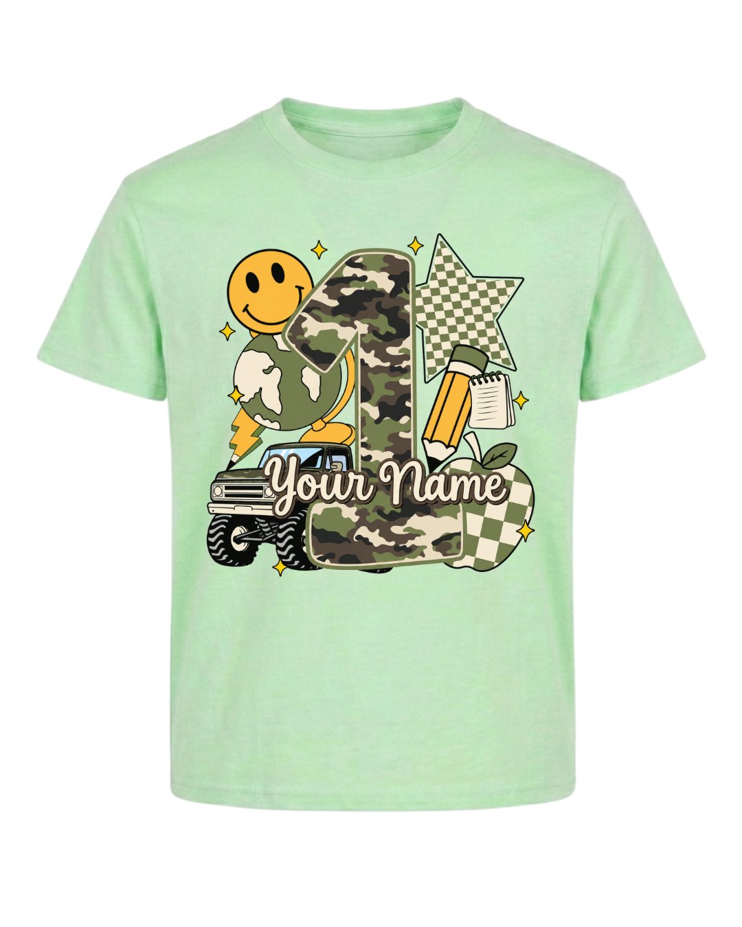 Personalized Your Kid Name Fifth Grade Youth Tee