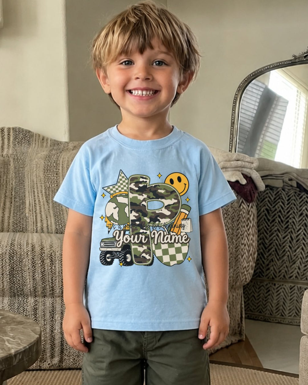 Personalized Your Kid Name Fifth Grade Youth Tee