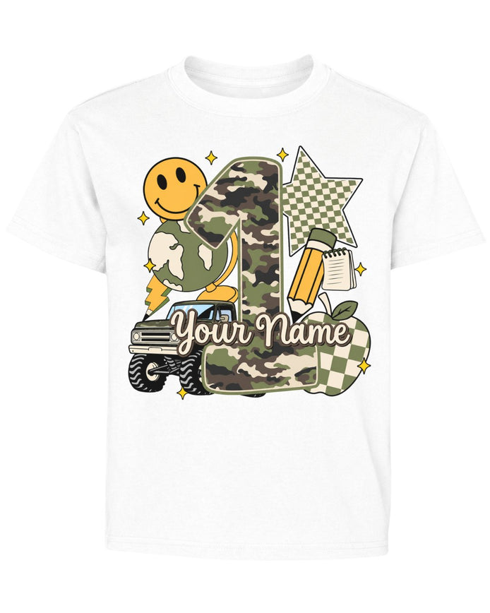 Personalized Your Kid Name Fifth Grade Youth Tee