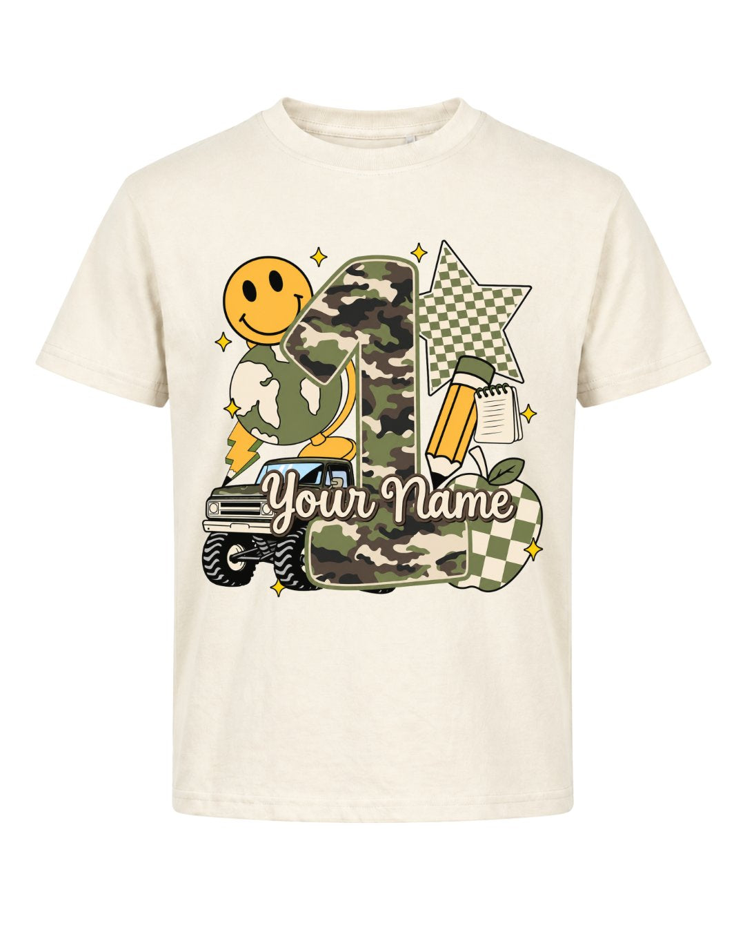 Personalized Your Kid Name Fifth Grade Youth Tee