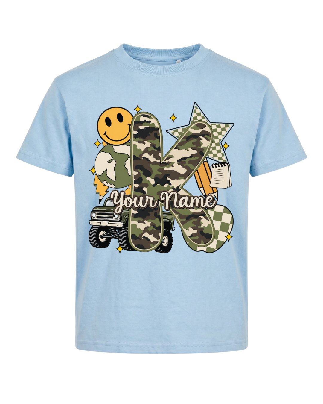 Personalized Your Kid Name Fifth Grade Youth Tee