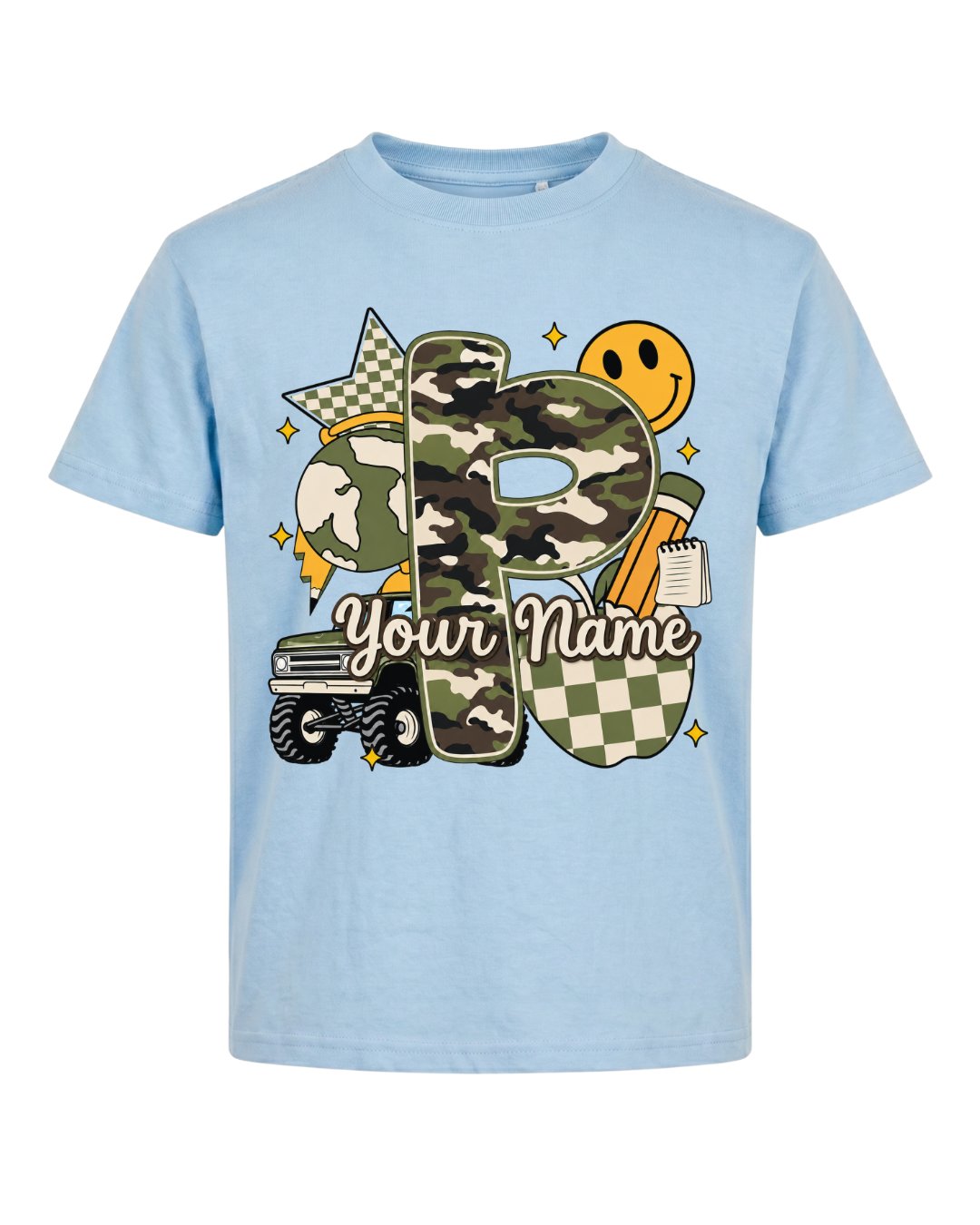 Personalized Your Kid Name Fifth Grade Youth Tee