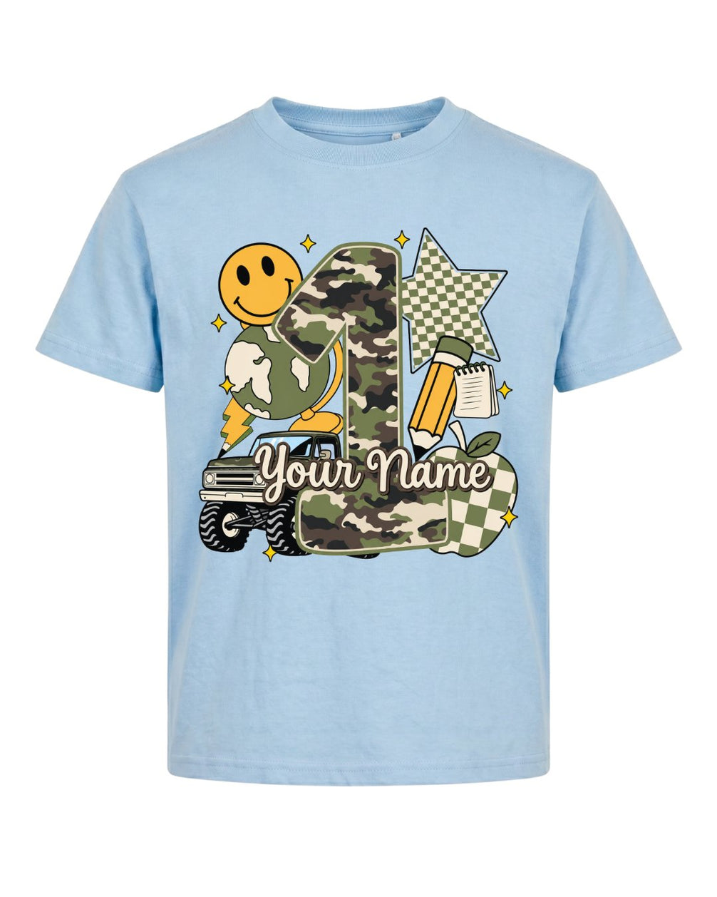 Personalized Your Kid Name Fifth Grade Youth Tee