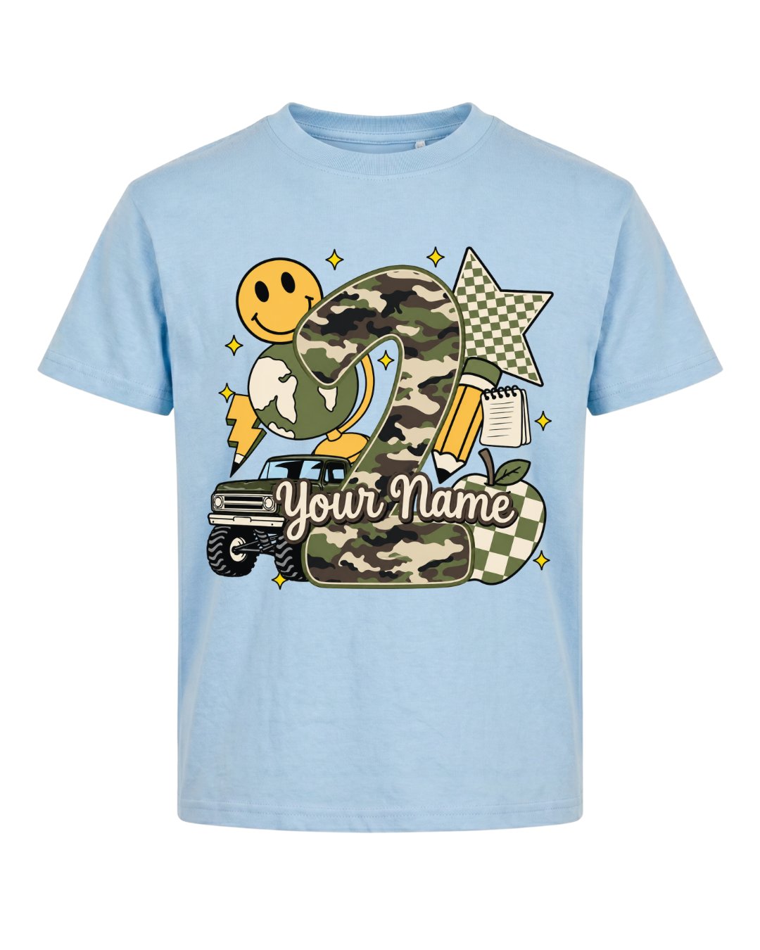 Personalized Your Kid Name Fifth Grade Youth Tee