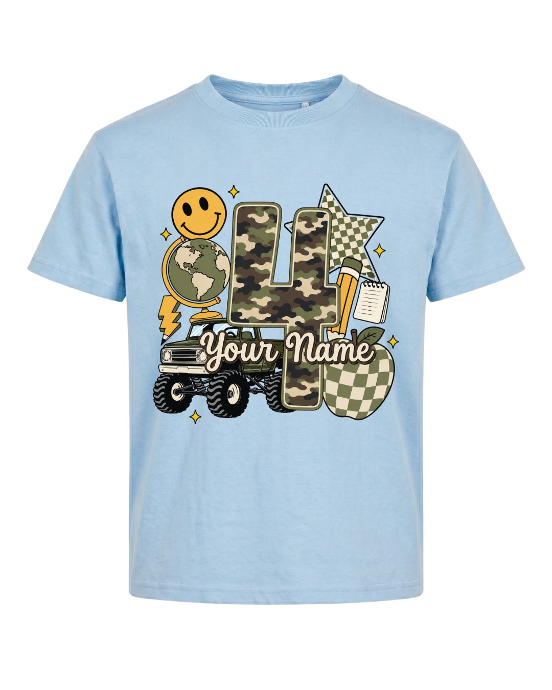 Personalized Your Kid Name Fifth Grade Youth Tee