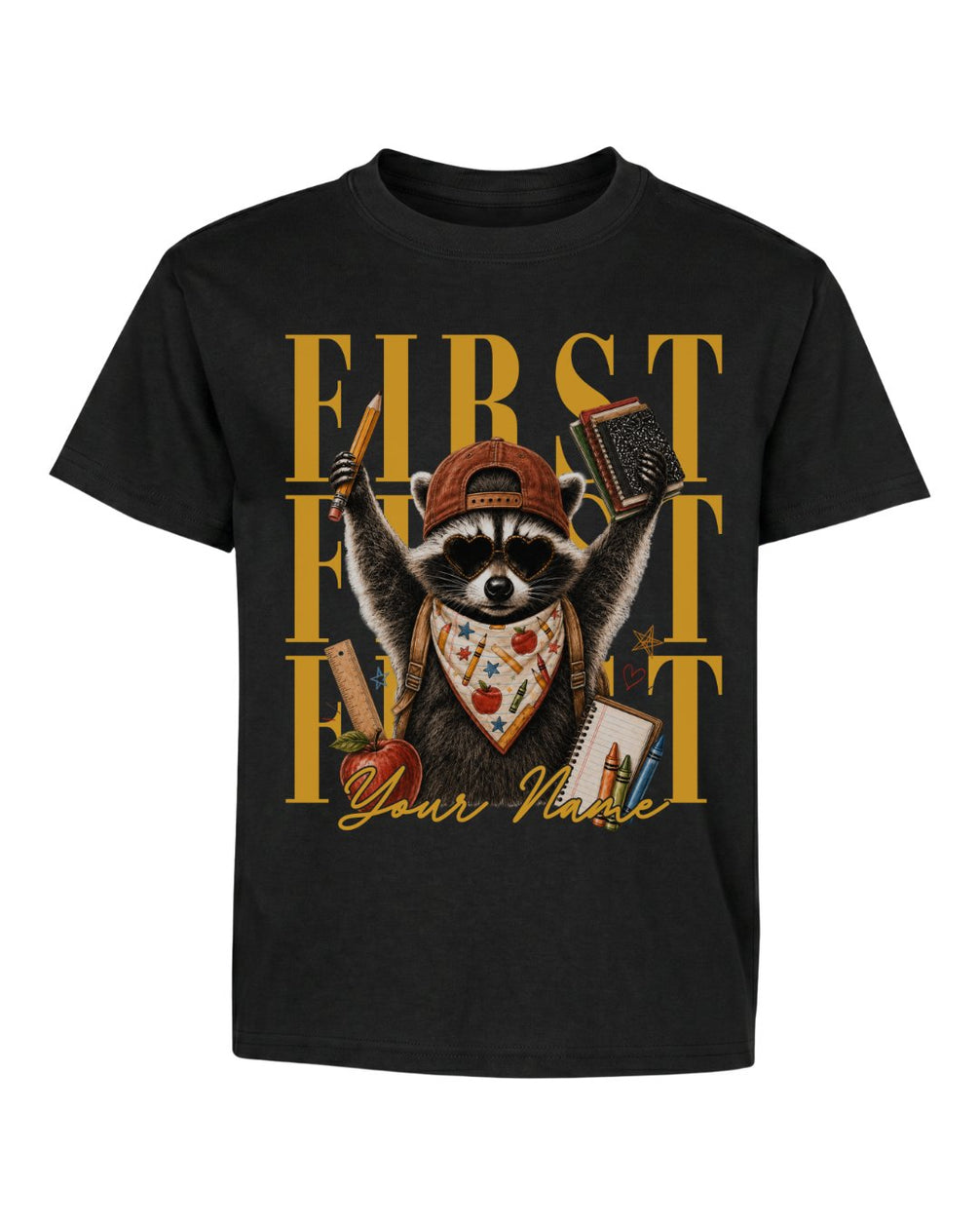 Camo Pencil Fifth Grade Youth Tee