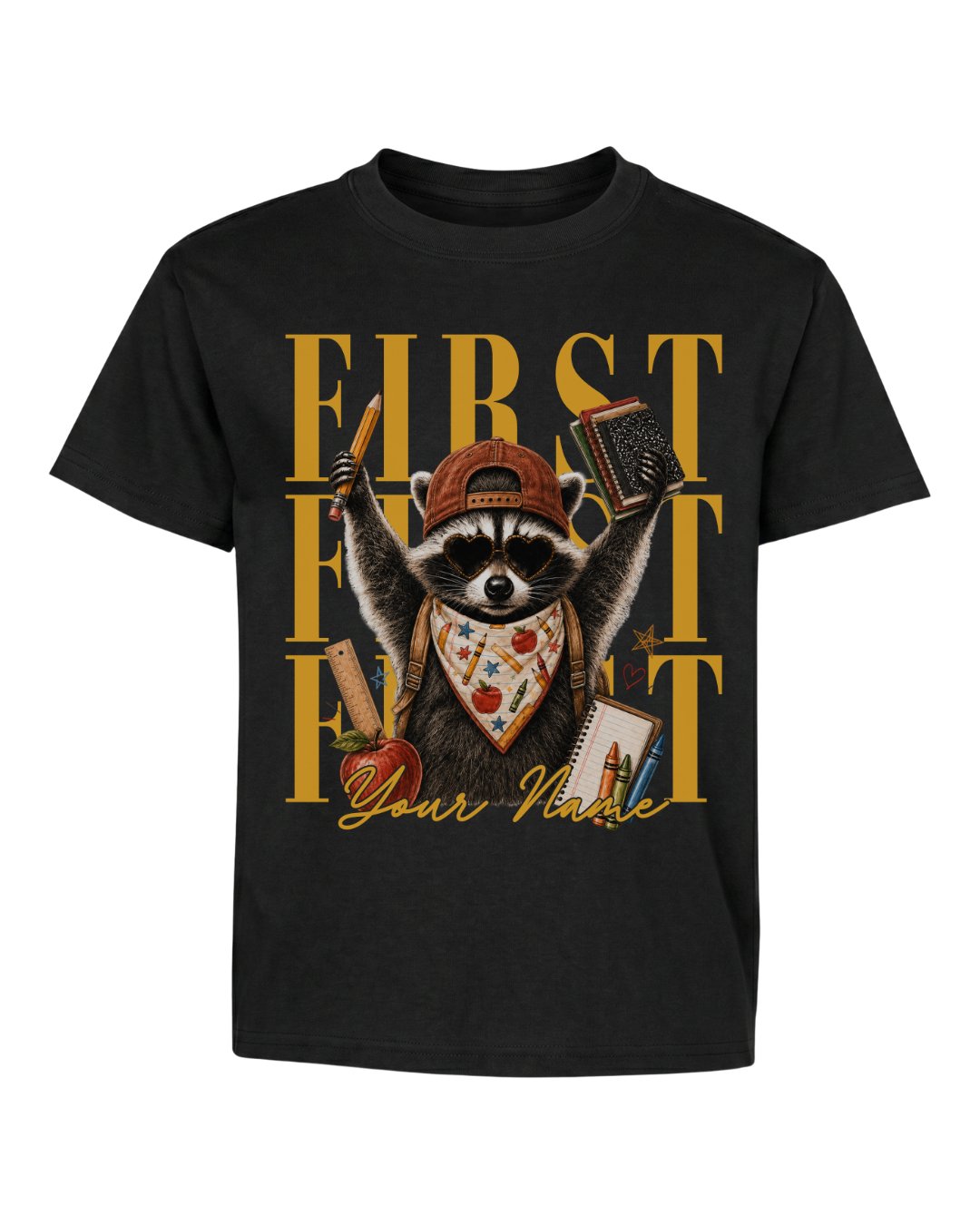 Camo Pencil Fifth Grade Youth Tee