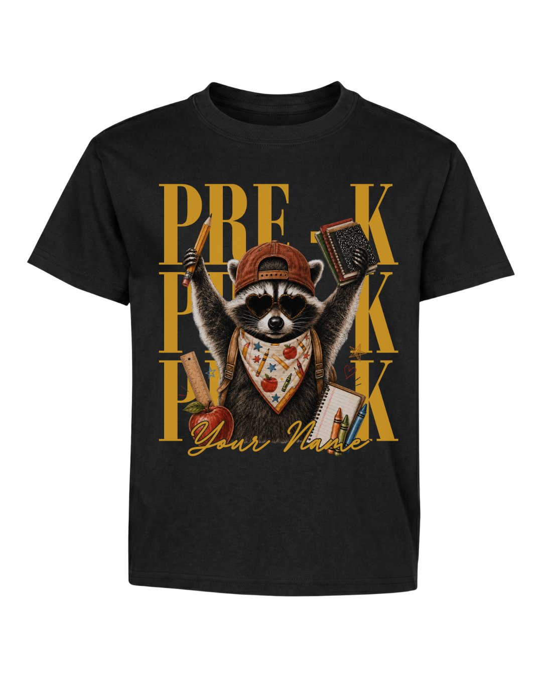 Camo Pencil Fifth Grade Youth Tee