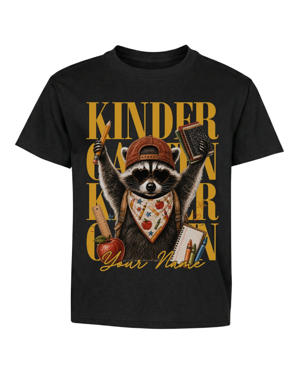 Camo Pencil Fifth Grade Youth Tee