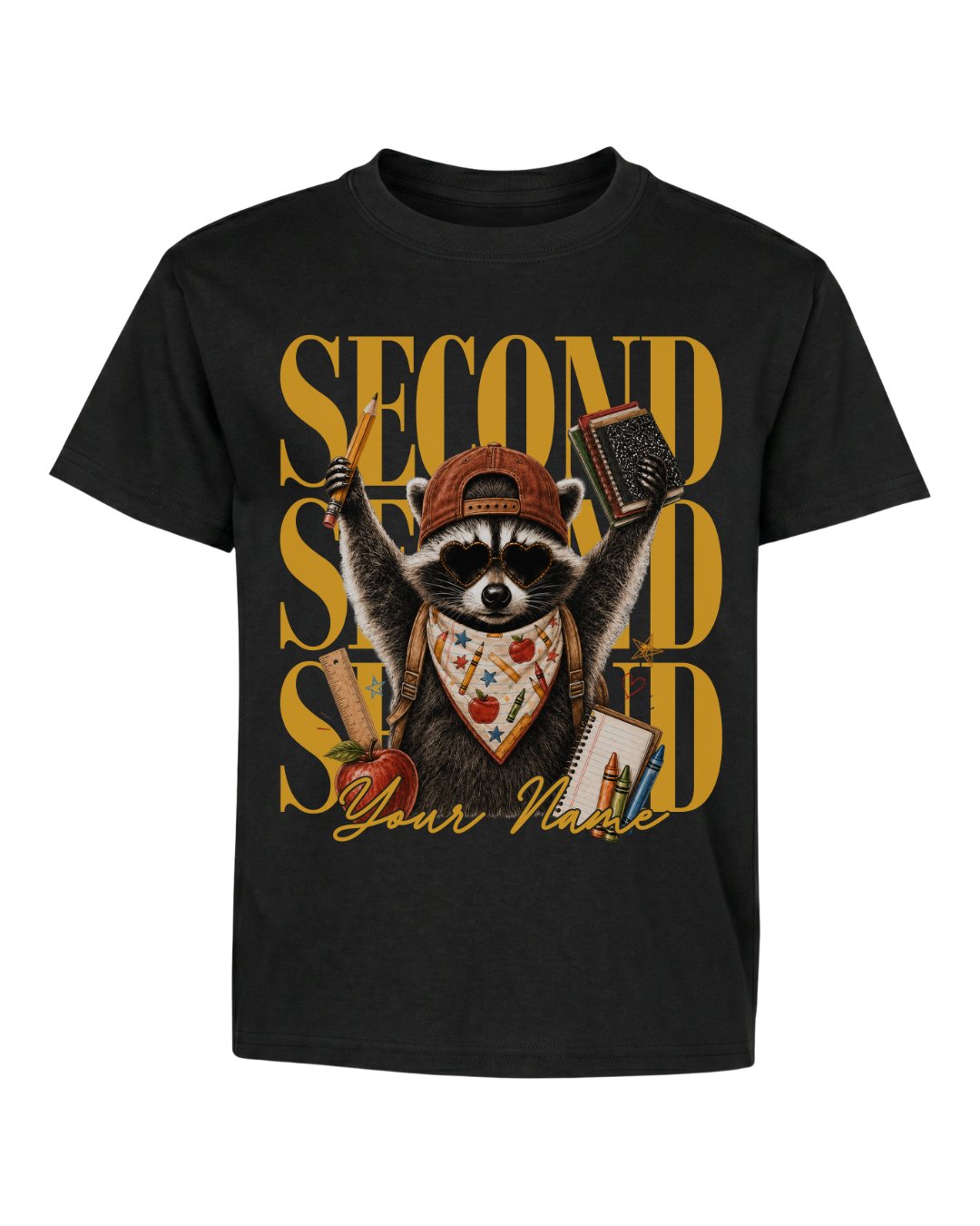 Camo Pencil Fifth Grade Youth Tee