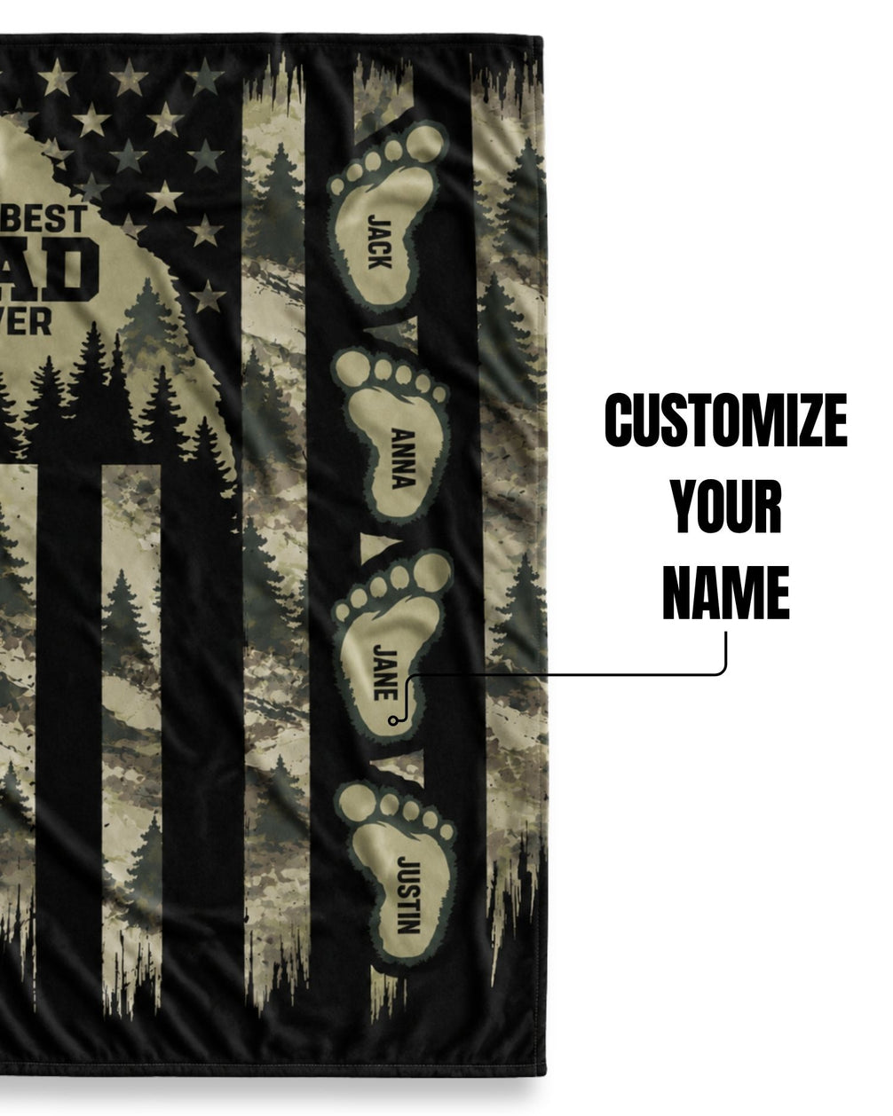 Personalized Best Hunts Dad Smooth Fleece Blanket (2).jpg