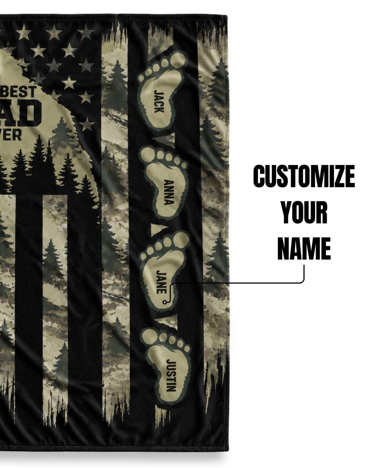 Personalized Best Hunts Dad Smooth Fleece Blanket (2).jpg