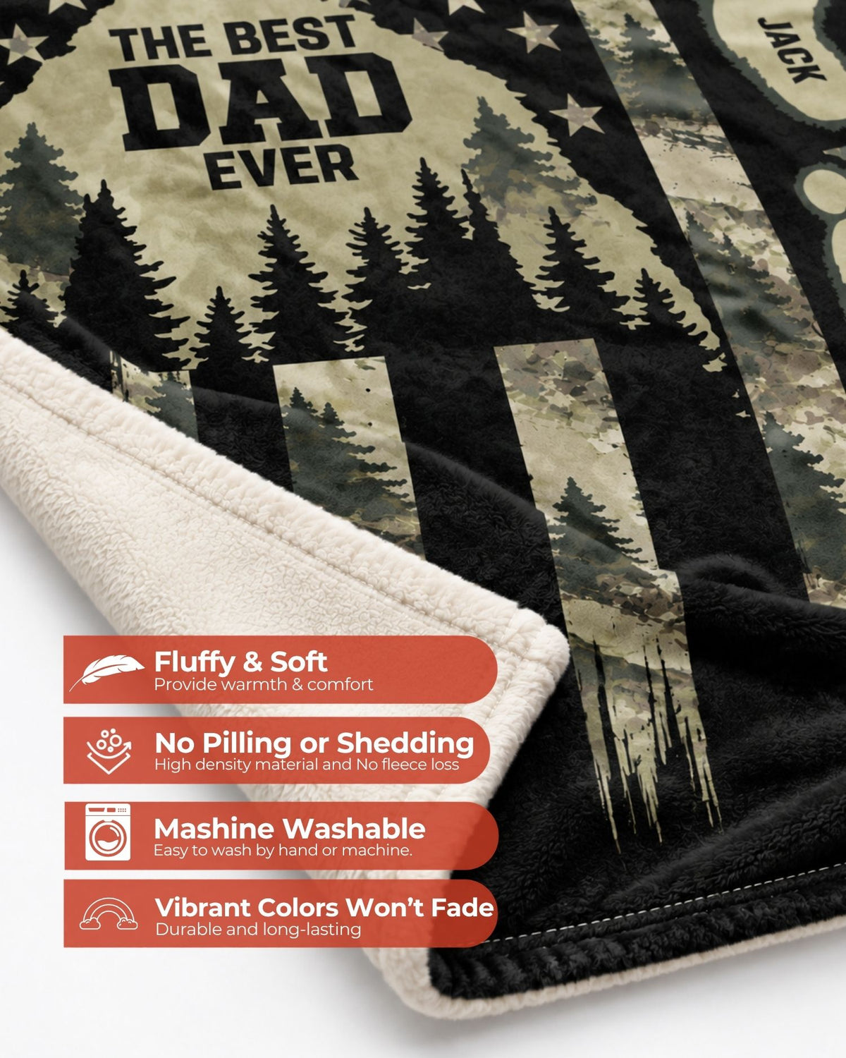 Personalized Best Hunts Dad Smooth Fleece Blanket (3).jpg