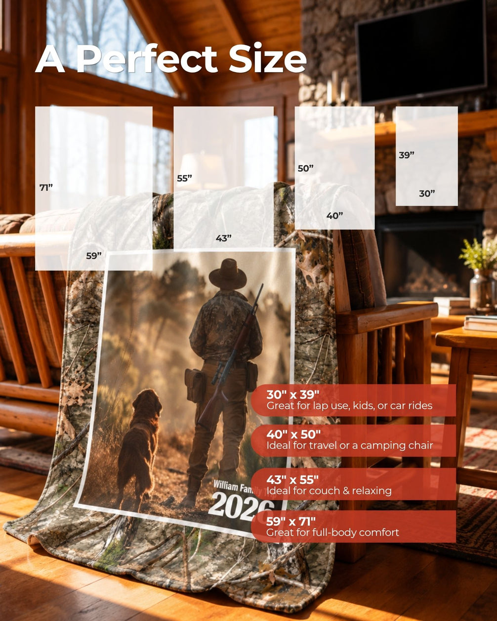 Personalized Family Hunting Trip Smooth Fleece Blanket (4).jpg