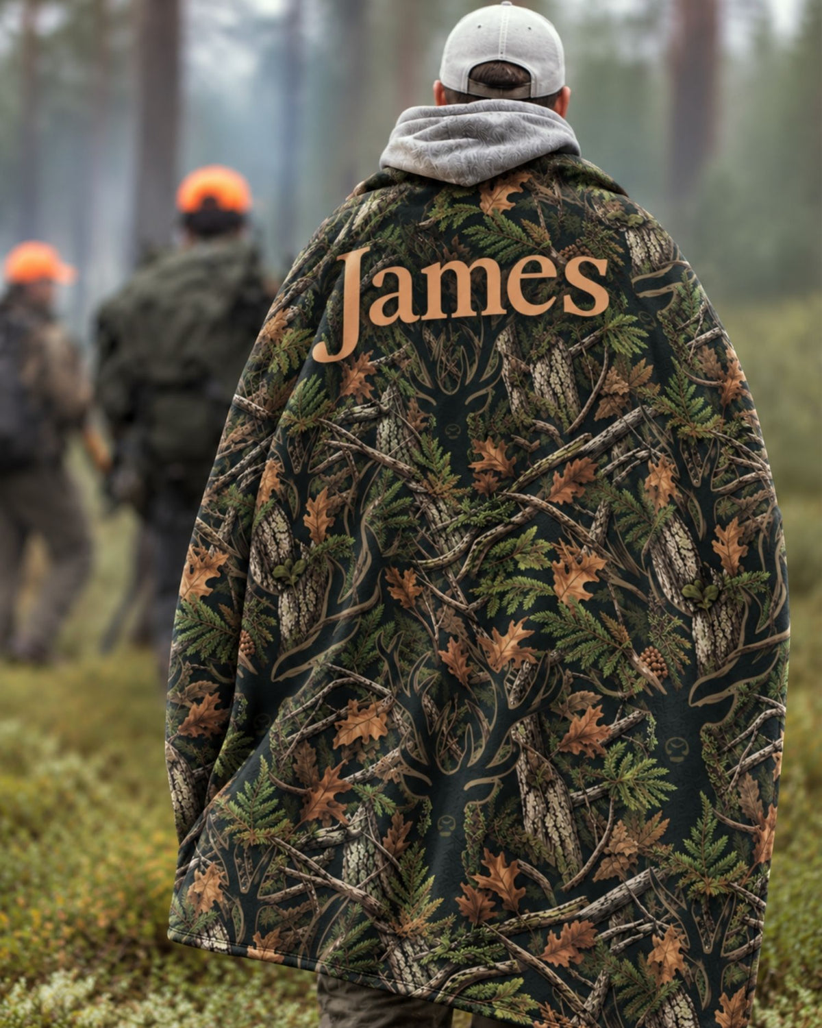 Personalized Hidden Deer Smooth Fleece Blanket (6).jpg