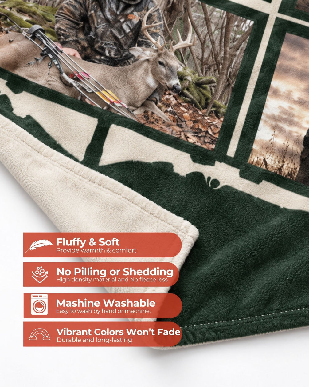 Personalized Hunting Memories Smooth Fleece Blanket (2).jpg