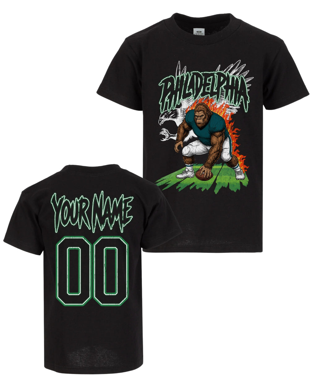 Personalized Philadelphia Phantom Inferno Football T-shirt