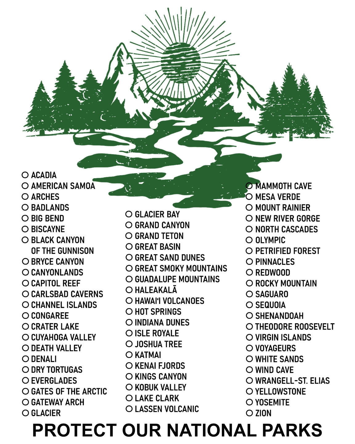 Protect Our Parks Heritage T-shirt