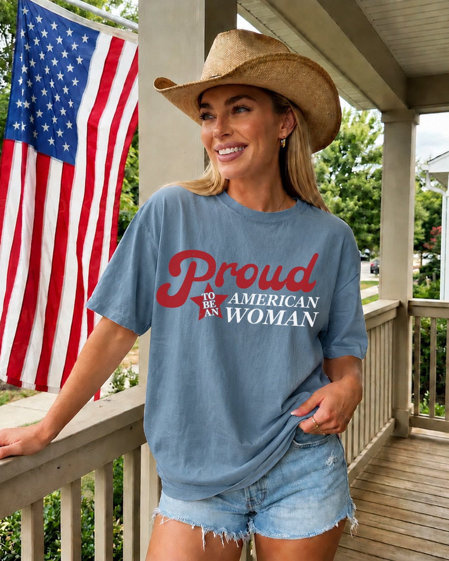 Proud To Be American Woman T-shirt