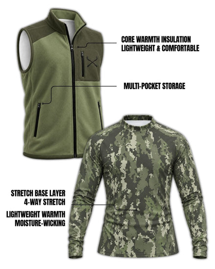 Combo detail - Quacked Up For Christmas Camo Layering Series