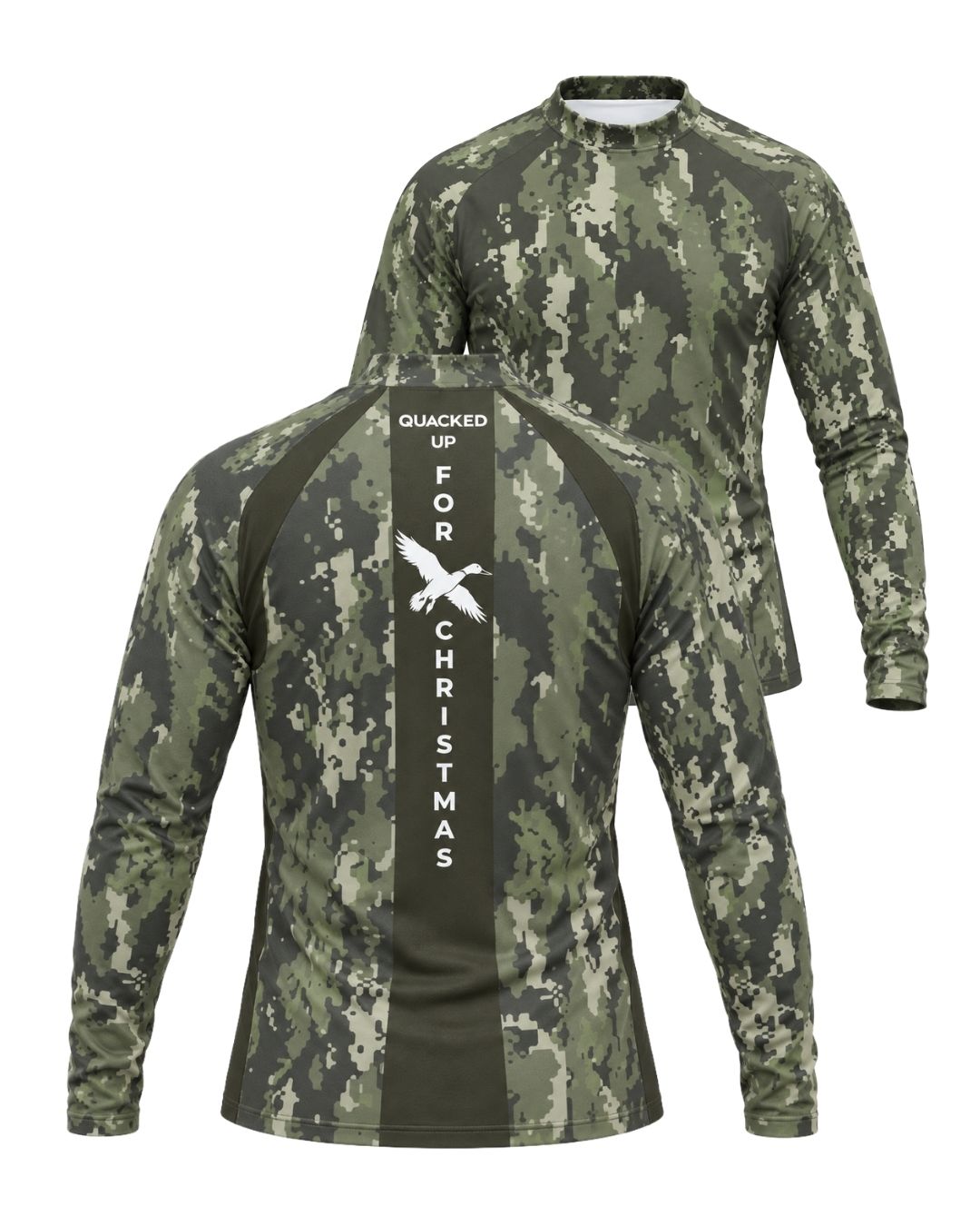 Long-Sleeve - Quacked Up For Christmas Camo Layering Series