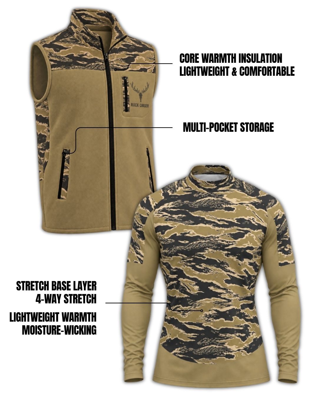 Combo detail - Rack Chaser Camo Layering Series