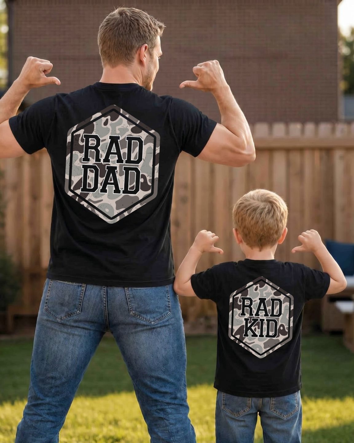Rad Dad Camouflage T-shirt