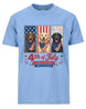 Red, White & Labrador Dogs T-shirt