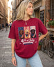 Red, White & Labrador Dogs T-shirt