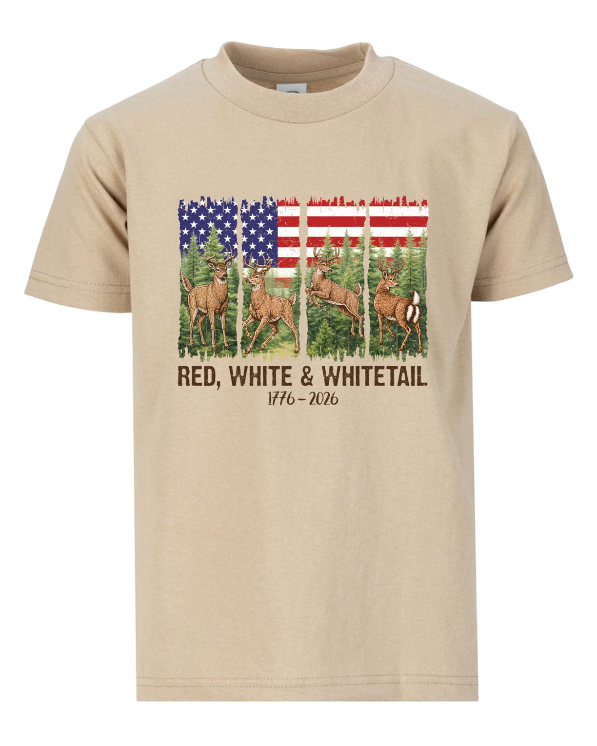 Red, White & Whitetail T-shirt